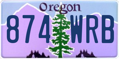 OR license plate 874WRB