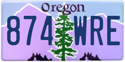 OR license plate 874WRE