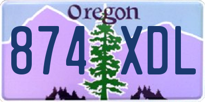 OR license plate 874XDL