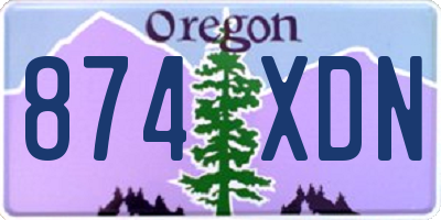 OR license plate 874XDN