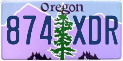 OR license plate 874XDR