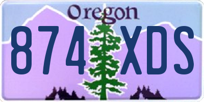 OR license plate 874XDS