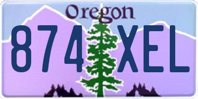 OR license plate 874XEL