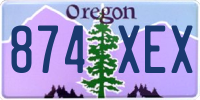 OR license plate 874XEX
