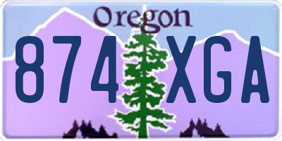 OR license plate 874XGA