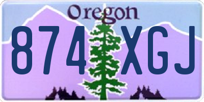 OR license plate 874XGJ