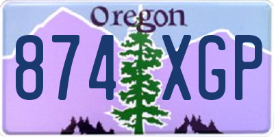 OR license plate 874XGP