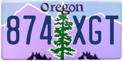 OR license plate 874XGT