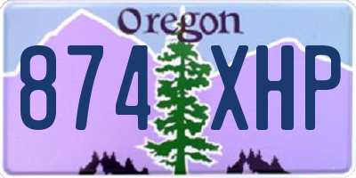 OR license plate 874XHP