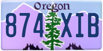 OR license plate 874XIB