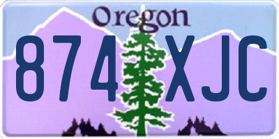 OR license plate 874XJC