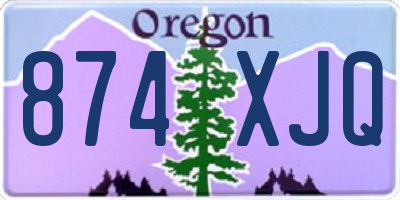 OR license plate 874XJQ
