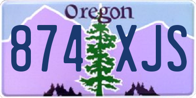 OR license plate 874XJS