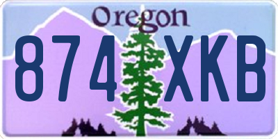 OR license plate 874XKB