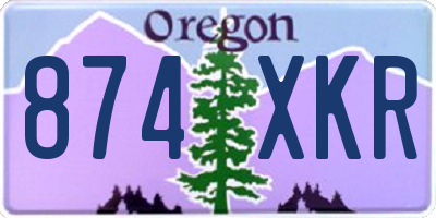 OR license plate 874XKR