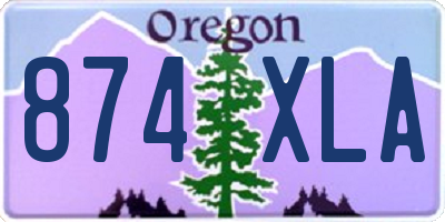 OR license plate 874XLA