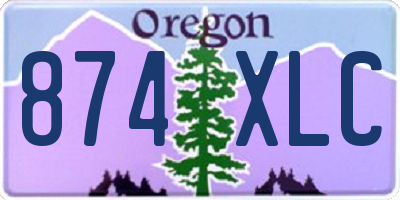 OR license plate 874XLC