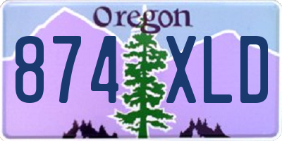 OR license plate 874XLD