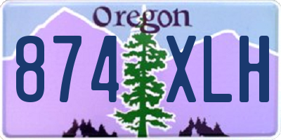 OR license plate 874XLH