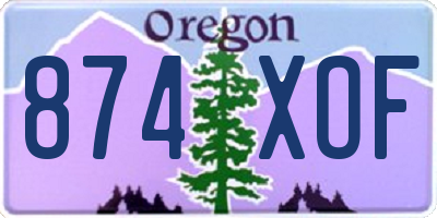 OR license plate 874XOF