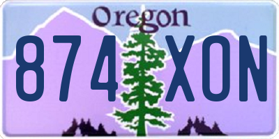OR license plate 874XON