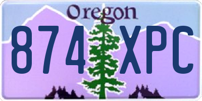 OR license plate 874XPC