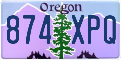 OR license plate 874XPQ