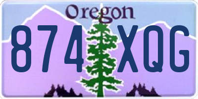 OR license plate 874XQG
