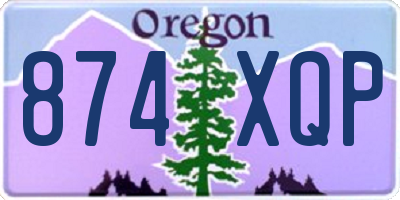 OR license plate 874XQP