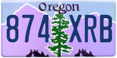 OR license plate 874XRB