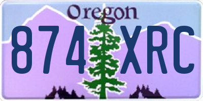 OR license plate 874XRC