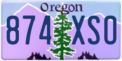 OR license plate 874XSO