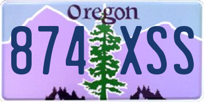 OR license plate 874XSS