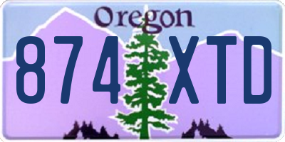 OR license plate 874XTD
