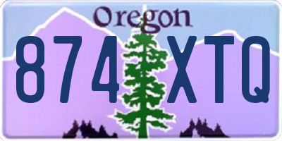 OR license plate 874XTQ