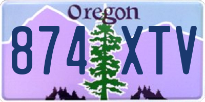 OR license plate 874XTV
