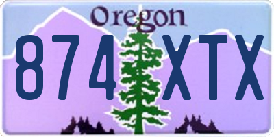 OR license plate 874XTX
