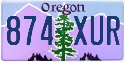 OR license plate 874XUR