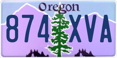 OR license plate 874XVA