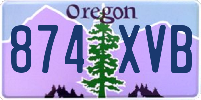 OR license plate 874XVB