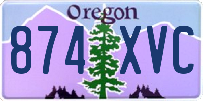OR license plate 874XVC