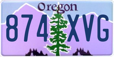 OR license plate 874XVG