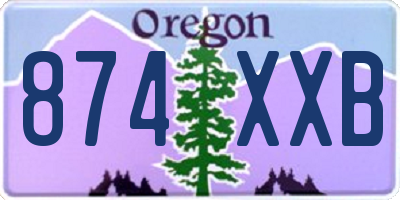 OR license plate 874XXB