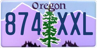 OR license plate 874XXL
