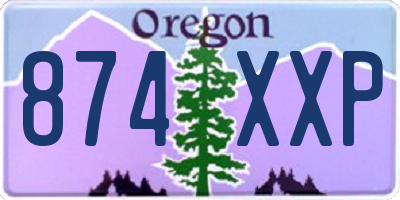OR license plate 874XXP