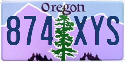 OR license plate 874XYS
