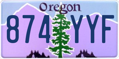 OR license plate 874YYF