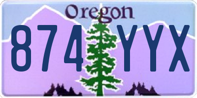 OR license plate 874YYX