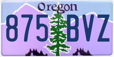 OR license plate 875BVZ