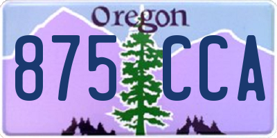 OR license plate 875CCA
